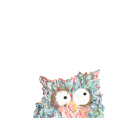 BethCanPaint bird owl impressive sideeye Sticker