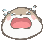 chuchuotter cry otter otters nutria Sticker