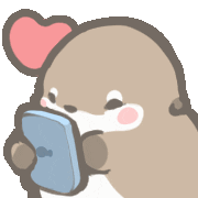 chuchuotter love like otter otters Sticker
