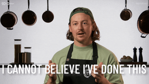 Shocked Horror GIF by MasterChefAU