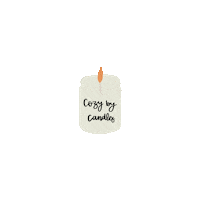 Cozy By Candles Sticker