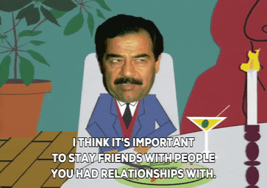 saddam hussein dinner GIF by South Park 