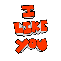 I Like You Rainbow Sticker by cialsocial