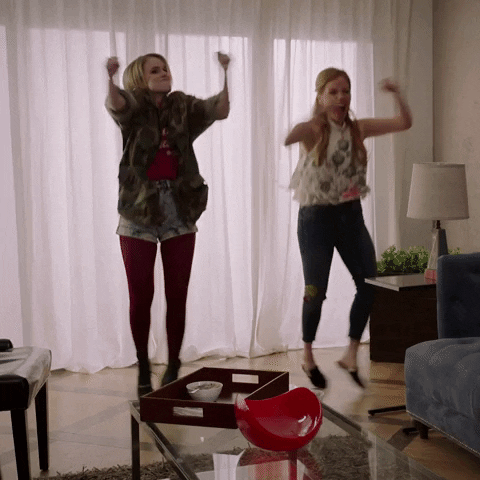 laughoutloudnetwork dance dancing cheerleader cheerleading GIF