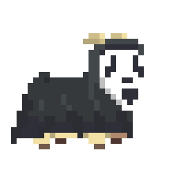 subpixel halloween ghost scream ready Sticker