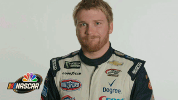 chris buescher headshake GIF by NASCAR on NBC
