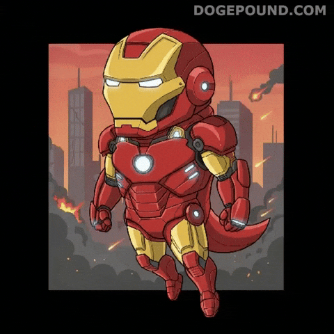 Flying Iron Man GIF by Doge Pound