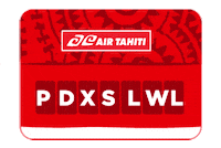 _AirTahiti_ airport destination tahiti french polynesia Sticker