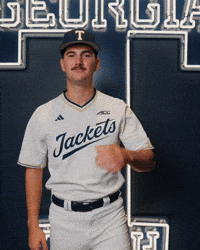 Georgia Tech Baseball GIF by Georgia Tech Yellow Jackets