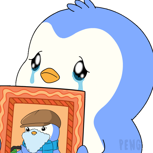 I Miss Him Sticker by Pudgy Penguins