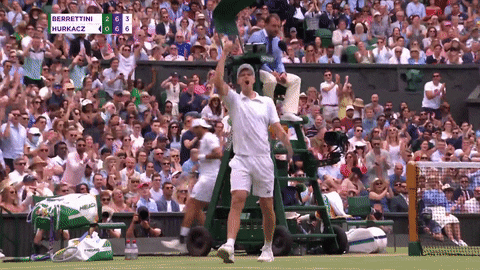 Happy Sport GIF by Wimbledon