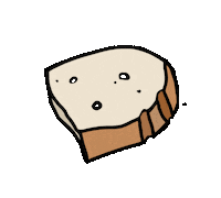 vonallabor bread magyar slice vonallabor Sticker