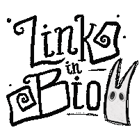 White Rabbit Link In Bio Sticker
