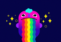 auds_ rainbow pride sparkle adorable GIF