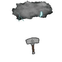 PeachyArtTat storm avengers thor thunder Sticker