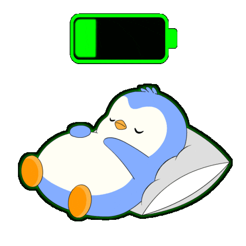 Sleepy Mood Sticker by Pudgy Penguins