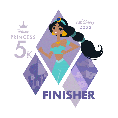 Disney Princess Jasmine Sticker by Disney Sports