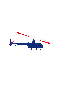 Helicopter Robinson Sticker by HQ Aviation