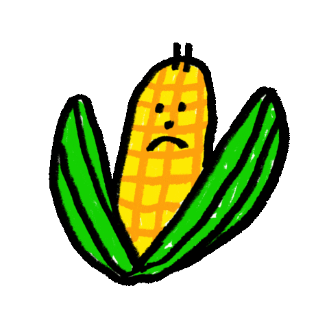 Summer Corn Sticker by Lizzy Itzkowitz