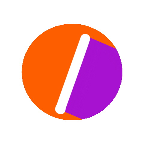 Orange Abc Sticker