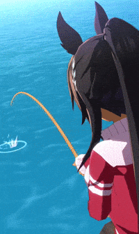 Uma Musume Pretty Derby Fishing GIF