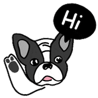 dog hello Sticker by Ivo Adventures
