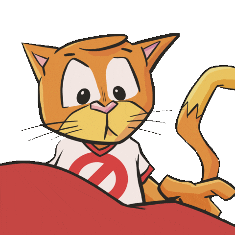 Scaredy Cat Whats That Sticker by VeeFriends