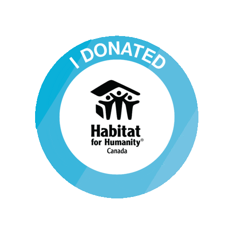 habitatcanada donate traditions habitat for humanity i donated Sticker
