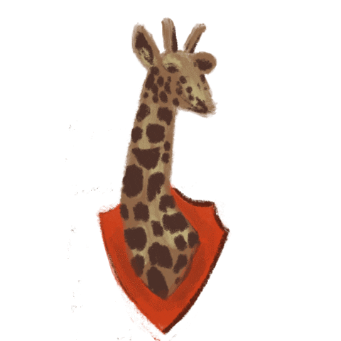 Celebration Giraffe Sticker by Anthropologie