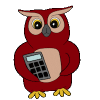 Owl Math Sticker by Provozně ekonomická fakulta ČZU
