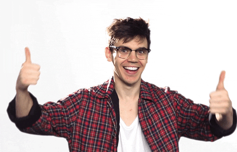Smile Thumbs Up GIF by MacKenzie Bourg