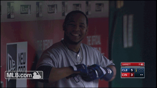 Cleveland Indians Smiles GIF by MLB