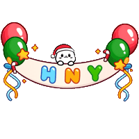 Celebrate New Year Sticker by Sappy Seals
