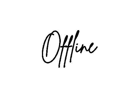 Calligraphy Brb Sticker by kimberlyhouweling.nl