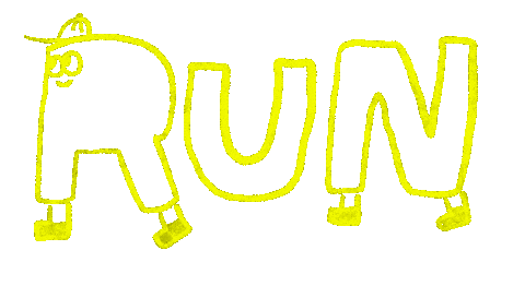 Run Running Sticker