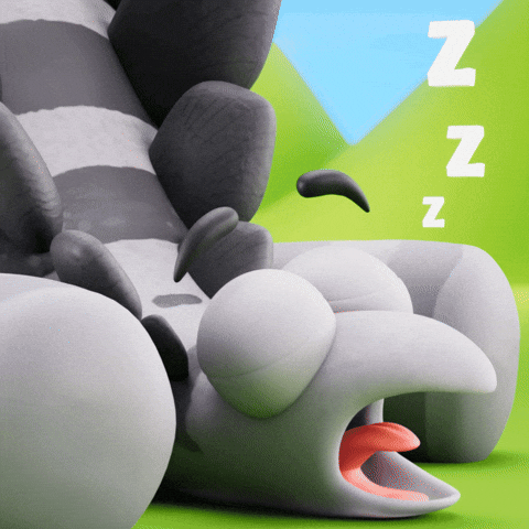 Tired Wake Up GIF by Claynosaurz