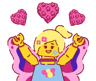 LEGOJapan giphyupload love lego かわいい Sticker