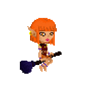 Pixel Witch Sticker