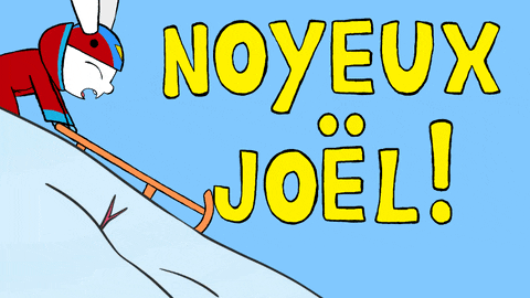 Joyeux Noel Ski GIF by Simon Super Rabbit