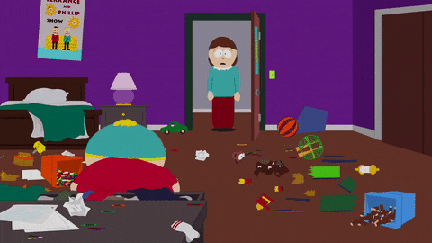eric cartman cleaning GIF by South Park 