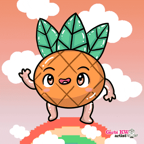 garbikw giphyupload kawaii pineapple garbikw GIF