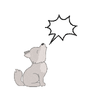 Wolf Sticker by Happy Vet Project