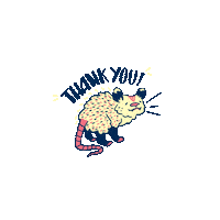 gremren animal thanks thankyou grateful Sticker