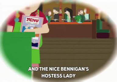 restaurant menu GIF by South Park 