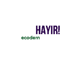 ecodern zero waste no plastic sıfır atık bez çanta Sticker