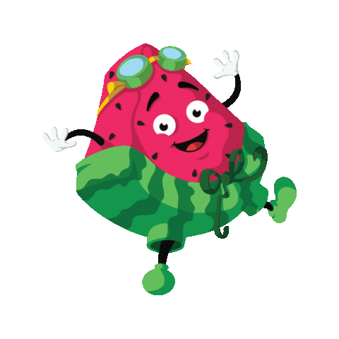 Mascot Slice Sticker by Watermelon Swim