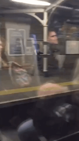Machete-Wielding Man Tasered on London Train Platform