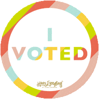 happy_everything happy vote i voted attachment Sticker