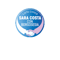 saracostasindaco borgosesia bentornataborgosesia elezioniborgosesia saracostaconborgosesia Sticker
