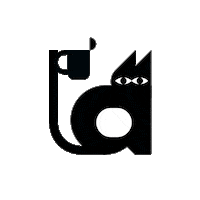 Cat Coffee Sticker by Lovers in Crime